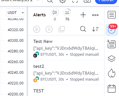 Create TradingView Alert