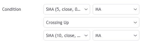 Moving Average Crossing Up