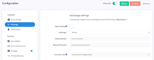Bittrex exchange pro Automated automatic trading bot platform crypto cryptocurrencies Cryptohopper bitcoin ethereum 