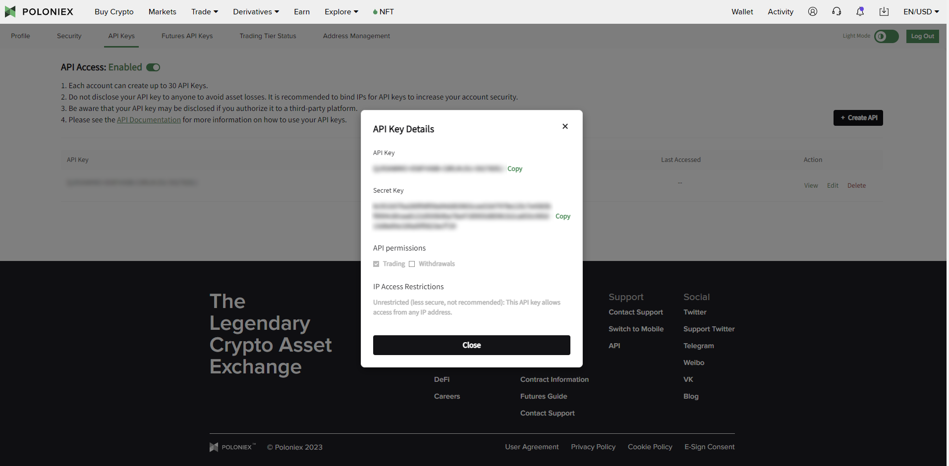 poloniex step five