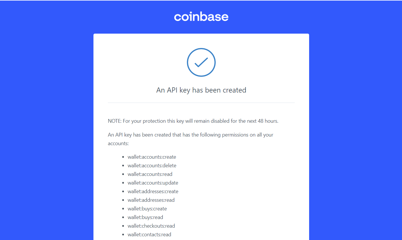 coinbase documentation