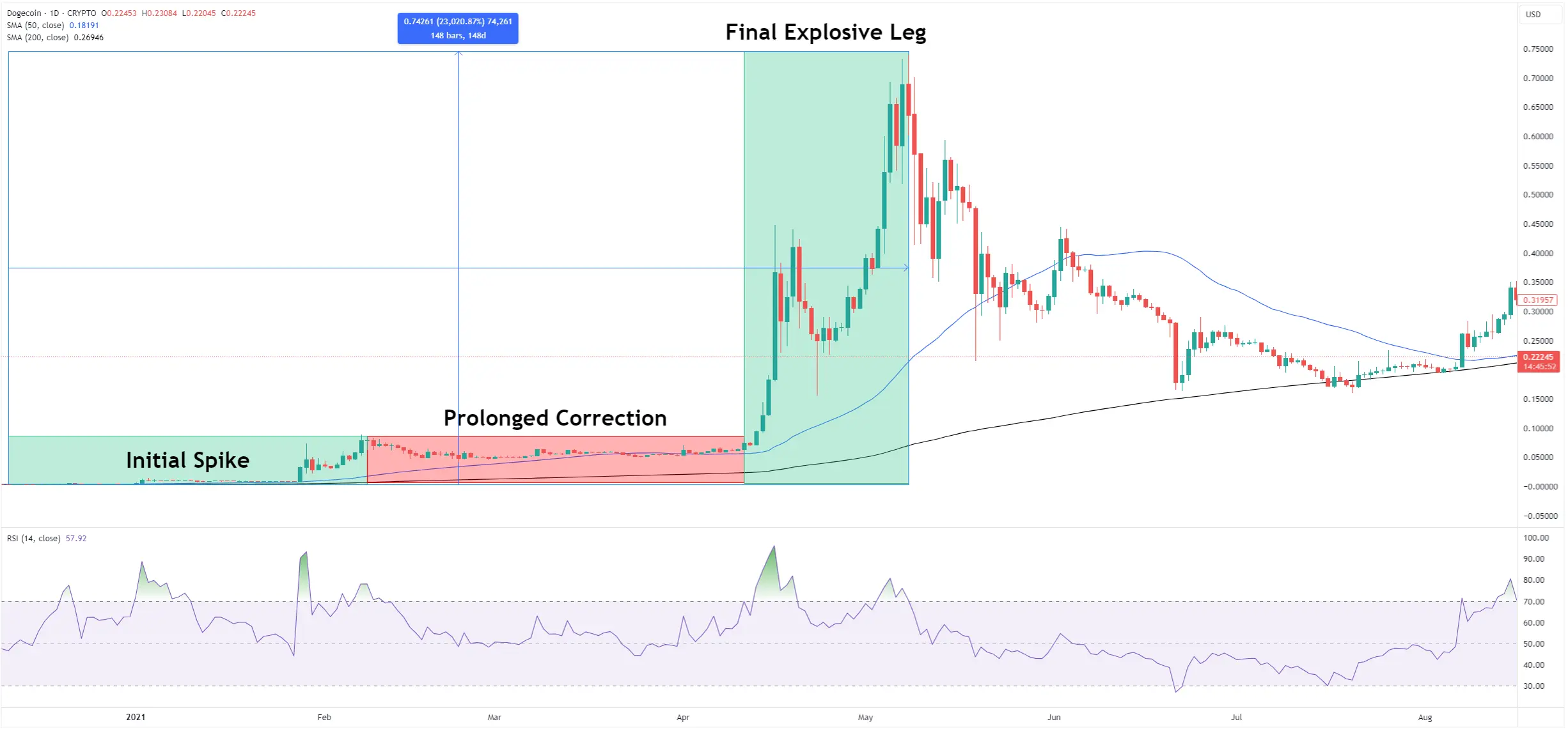 Dogecoin 2021 Bull Run