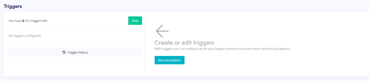 How to start with triggers