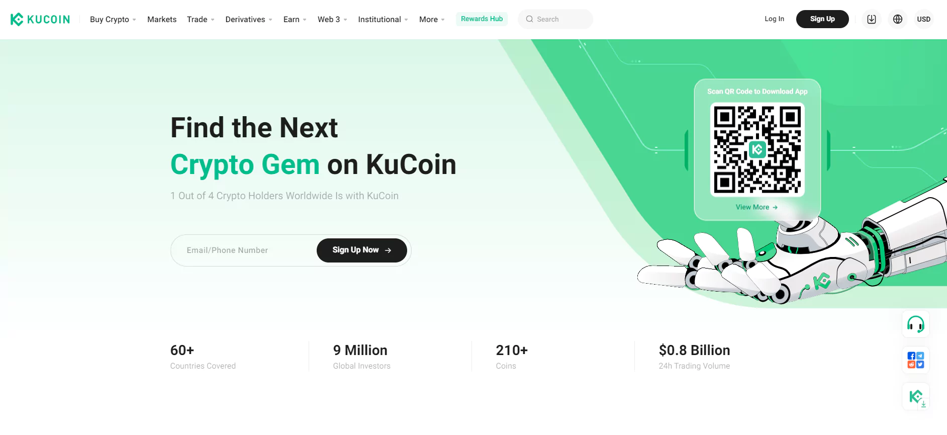 KuCoin Homepage