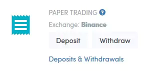 Deposit and withdraw