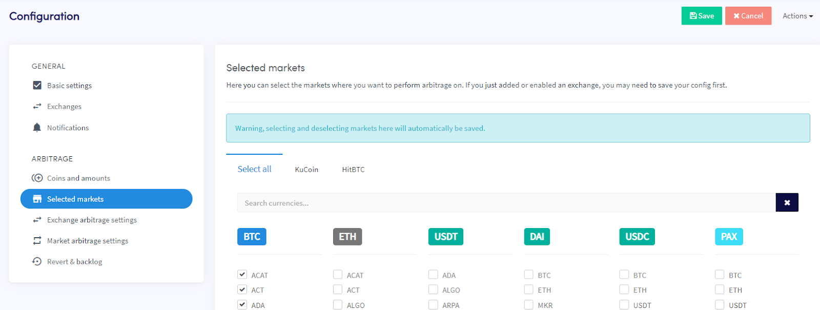 arbitrage troubleshoot