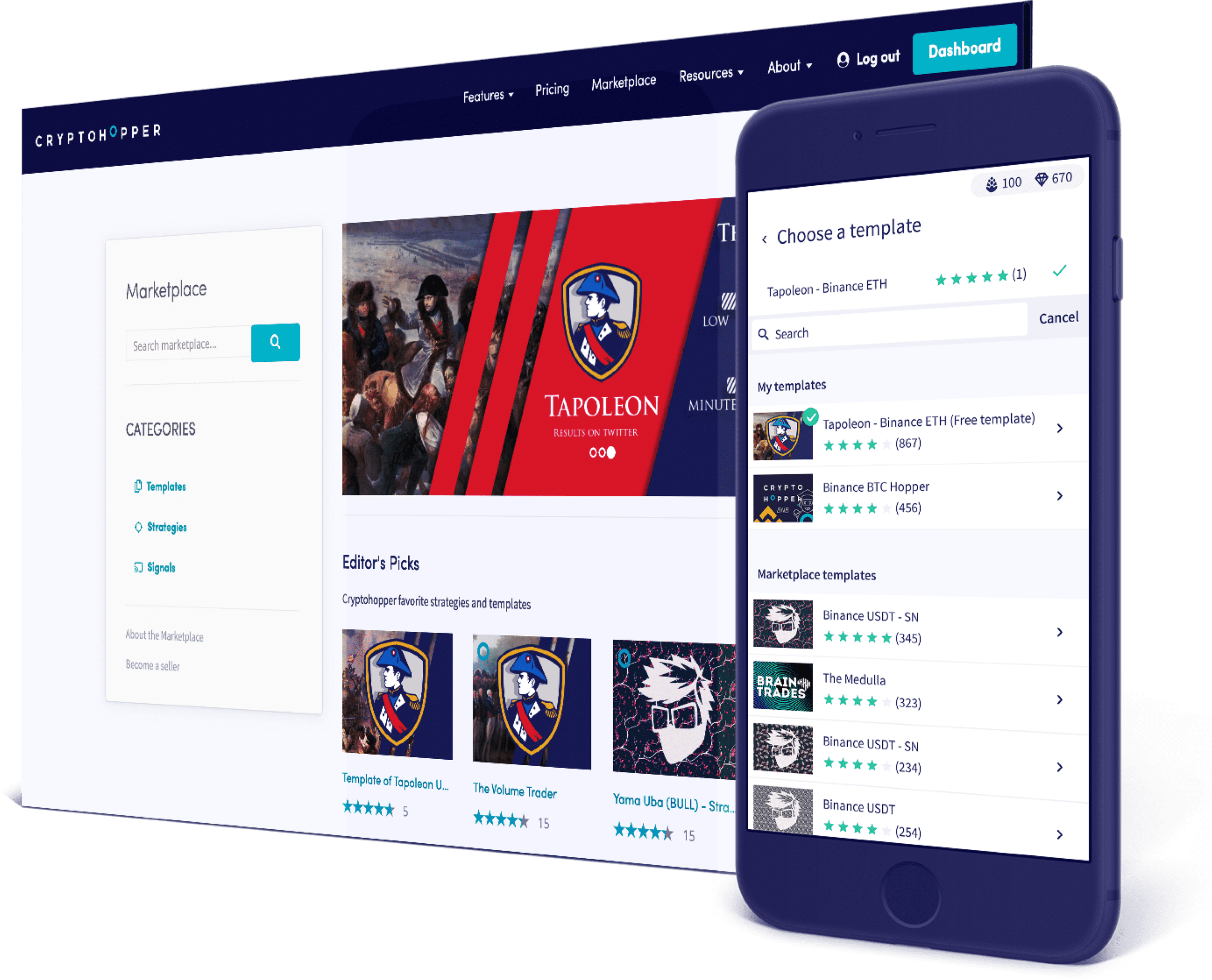 Cryptohopper Marketplace