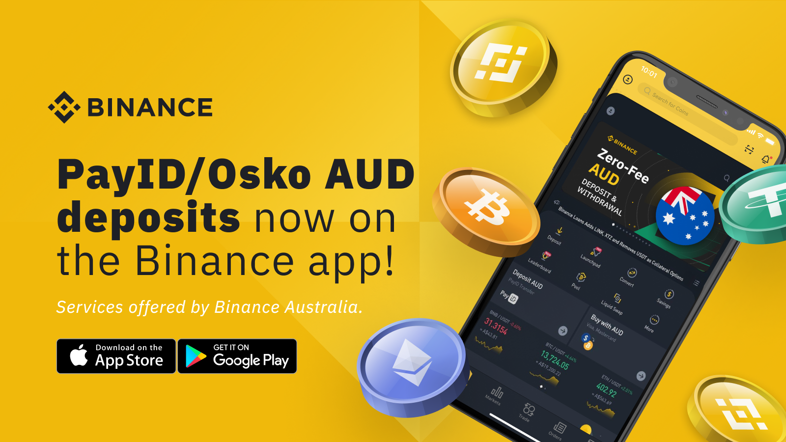 Deposit AUD via PayID to Buy Bitcoin in Australia, Now Available on the  Binance App!