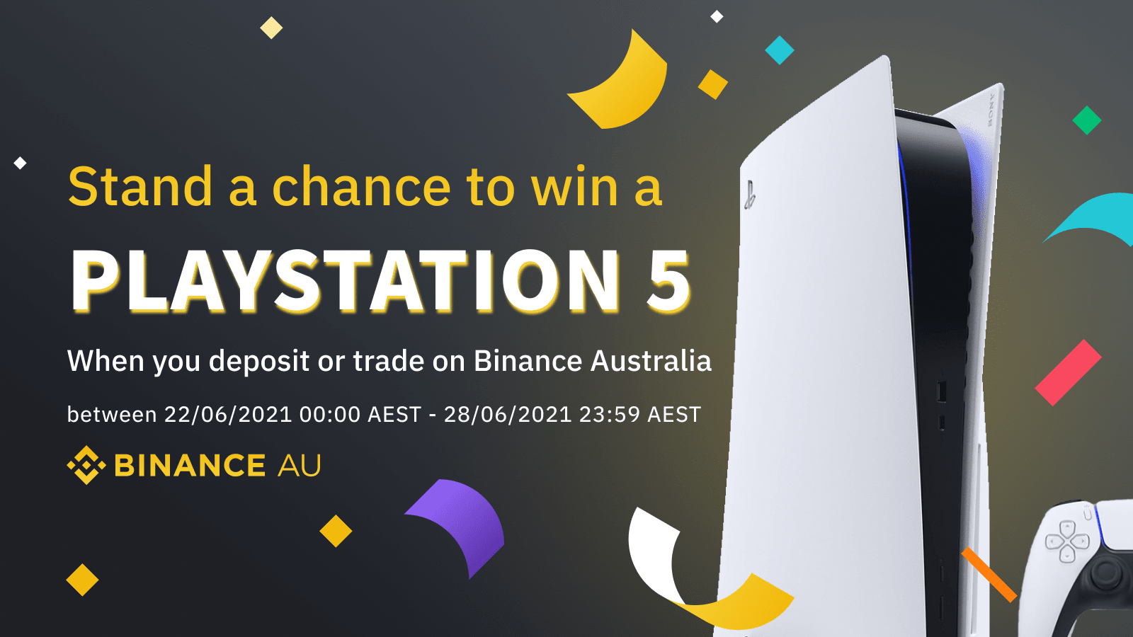 Binance Australia PS5 Giveaway