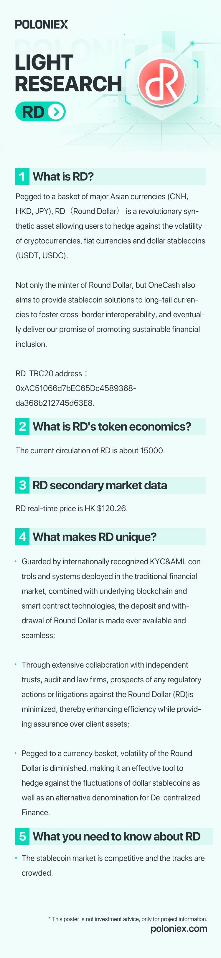 Poloniex Project Light Research -Round Dollar (RD