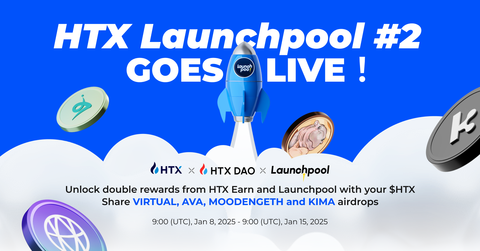 HTX Launches Launchpool #2: Fourfold Airdrops