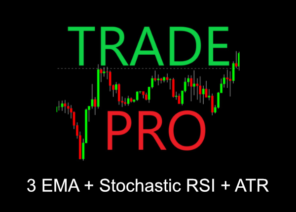 Trade Pro - 3 EMA + Stochastic RSI + ATR signals