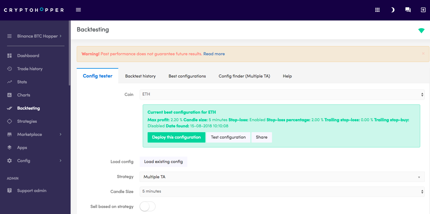 crypto-backtesting-tool-dashboard