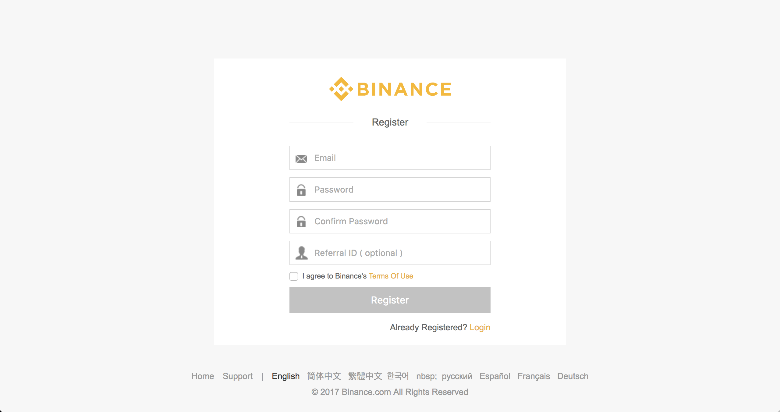 Setting up your Hopper with a Binance Account